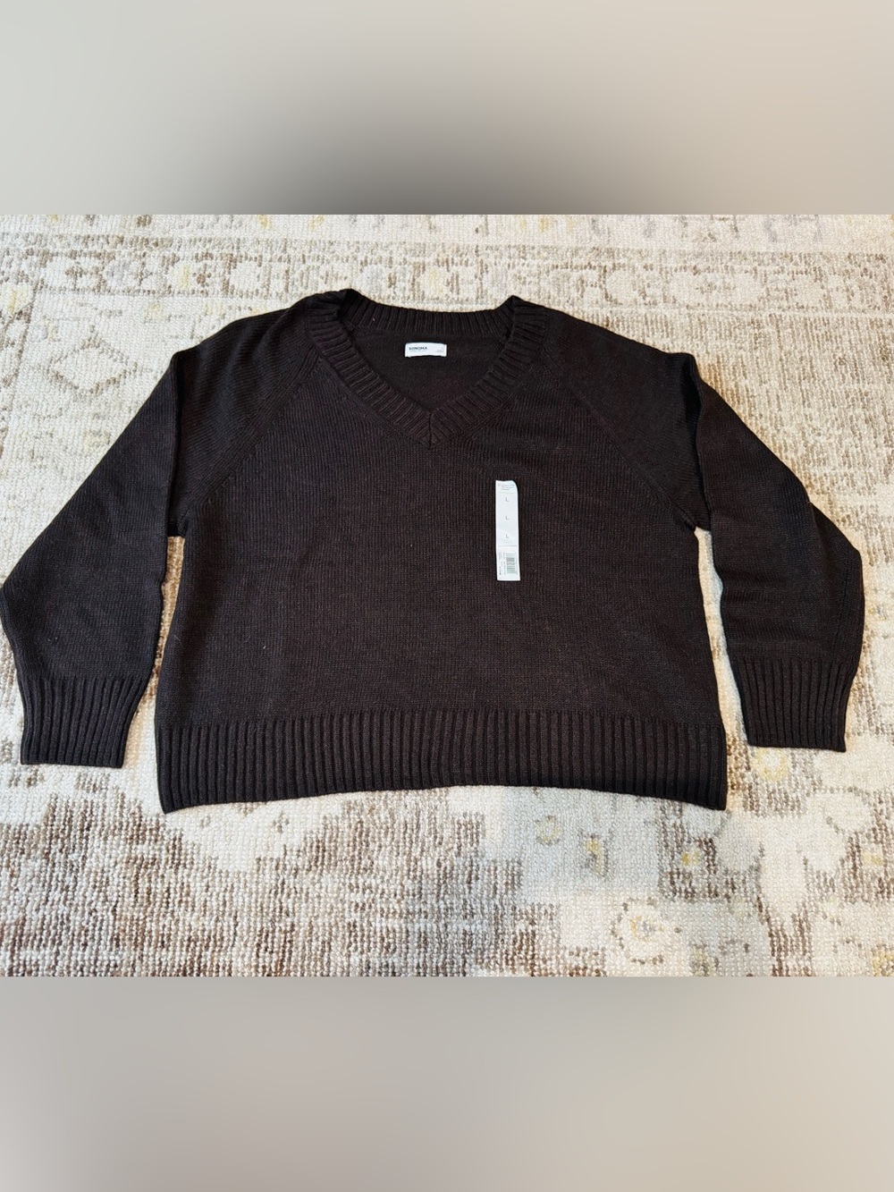 Women’s Sonoma Goods For Life V Neck Long Sleeve Pullover